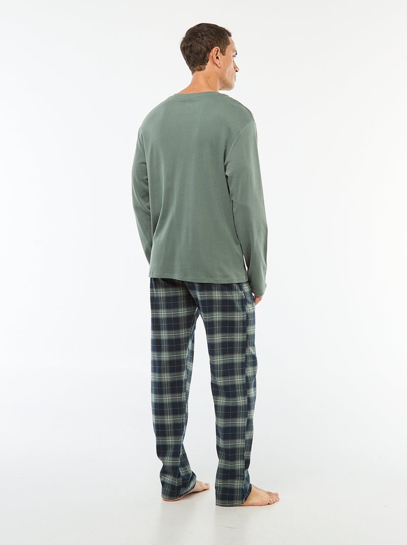 Ensemble de pyjama 2 pièces  t-shirt + pantalon -  2 pièces Vert - Kiabi