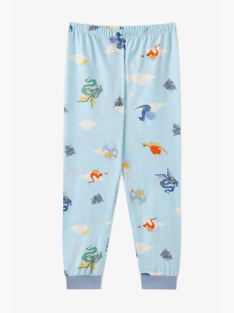 Ensemble de pyjama à manches longues mini dragon riders garçon penti Bleu ciel - Kiabi