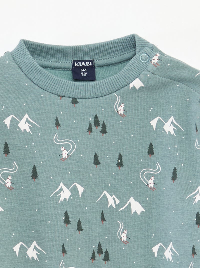 Ensemble de pyjama all-over Bleu - Kiabi