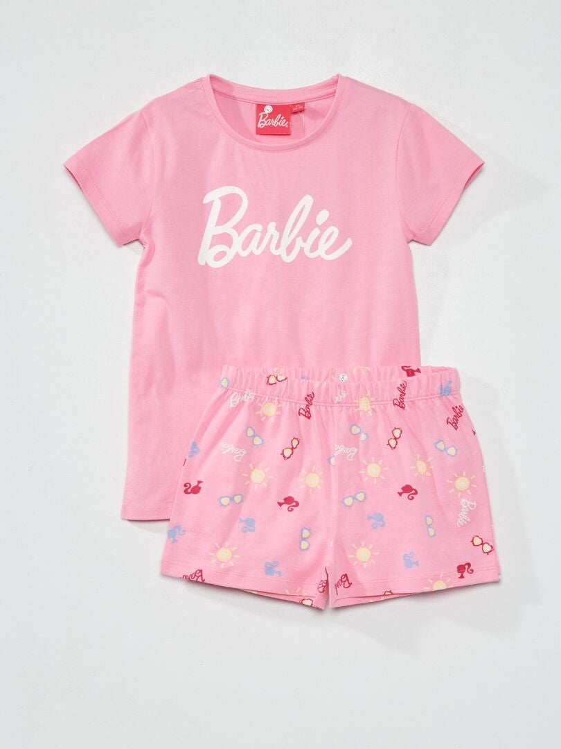 Tuta Adidas Bambina Tutina Barbie Rosa In Pile - Pigiama Ufficiale Per Bambine 5-13 Anni Accessori Barbie