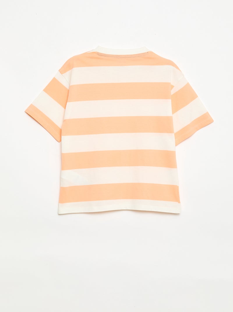 Ensemble de pyjama court 2 pièces  T-shirt + short Orange - Kiabi