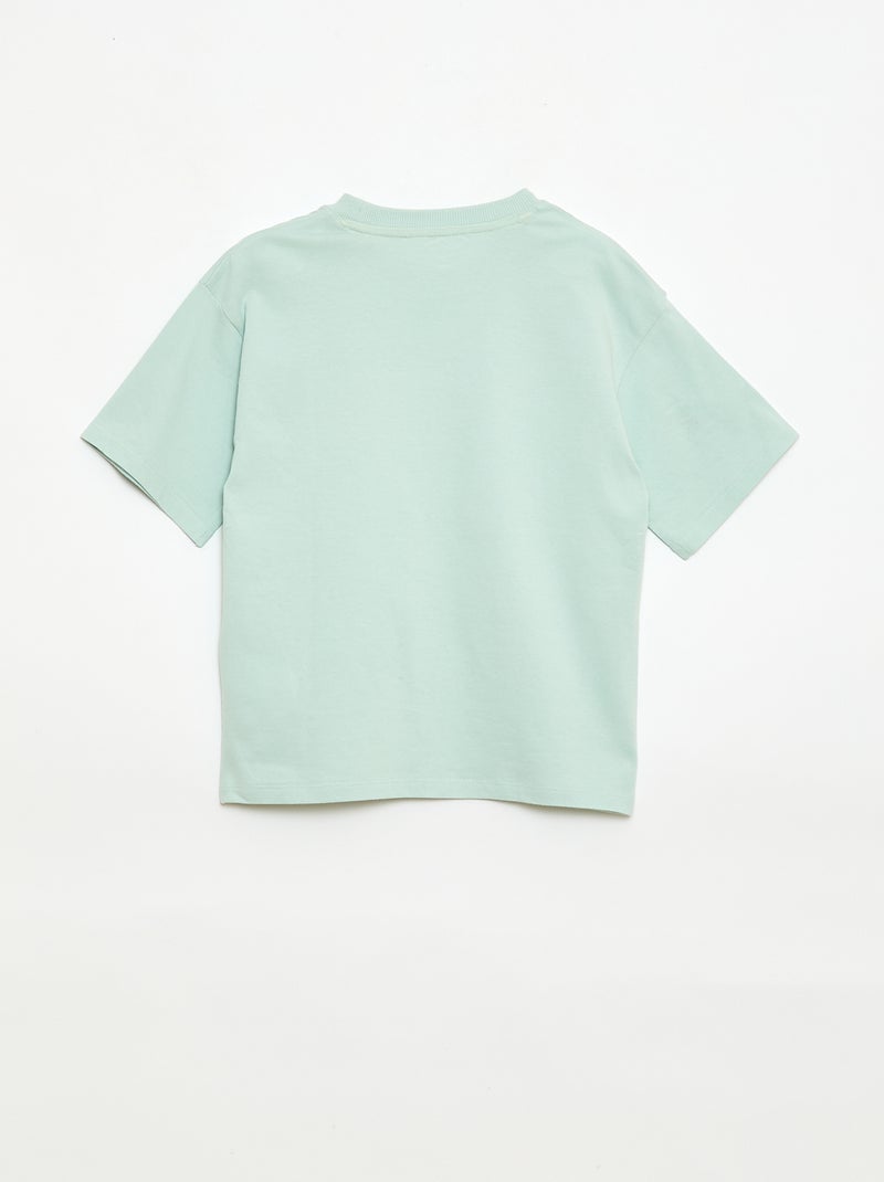 Ensemble de pyjama court 2 pièces  T-shirt + short Vert - Kiabi