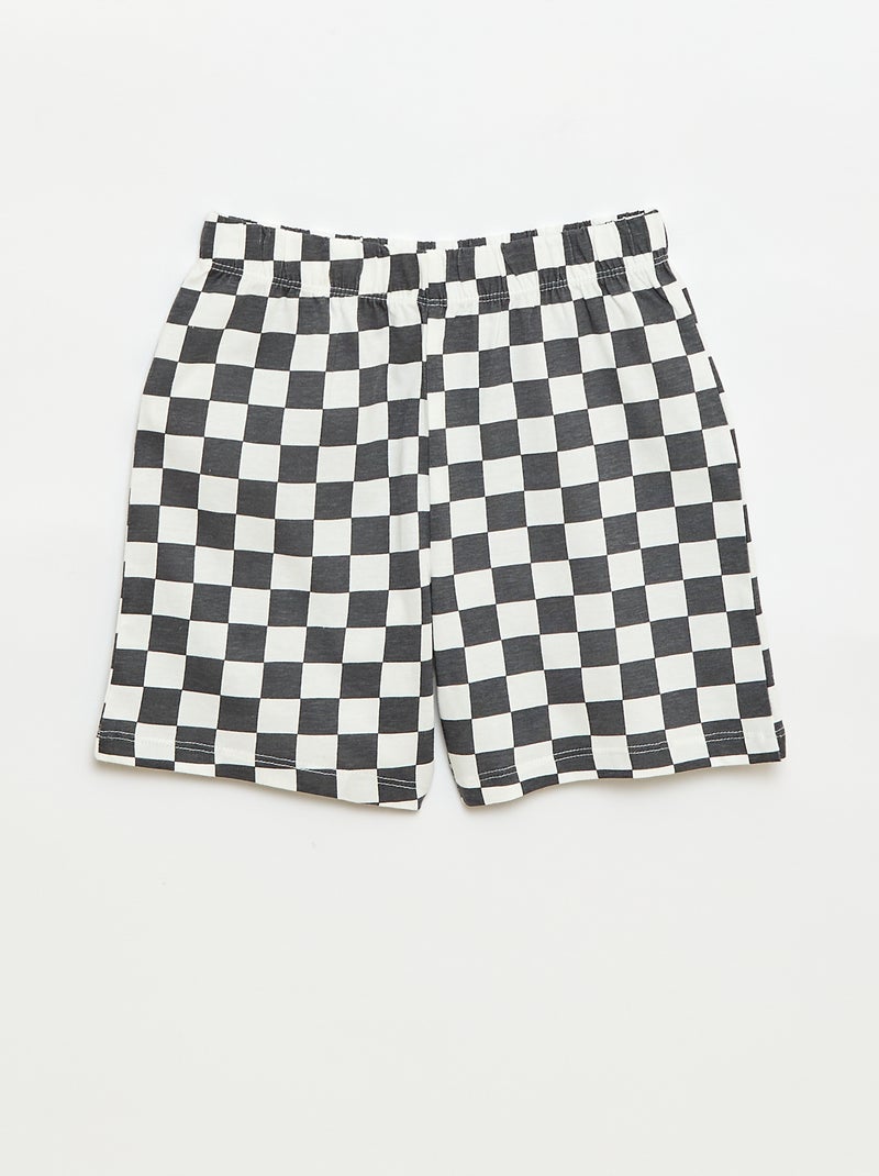 Ensemble de pyjama court 2 pièces  T-shirt + short Vert - Kiabi