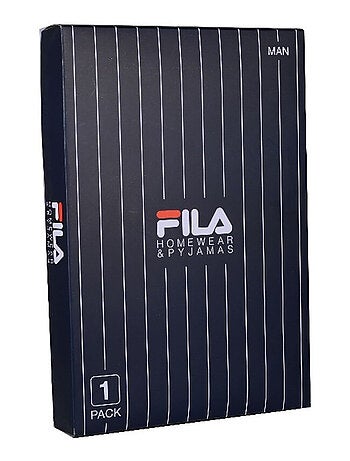 Ensemble de pyjama court femme Blanc et Navy Fila