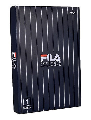 Ensemble de pyjama court femme Blanc et Navy Fila