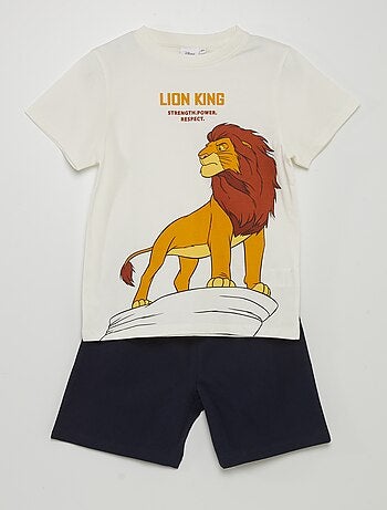 Ensemble de pyjama court 'Le Roi Lion' - 2 pièces