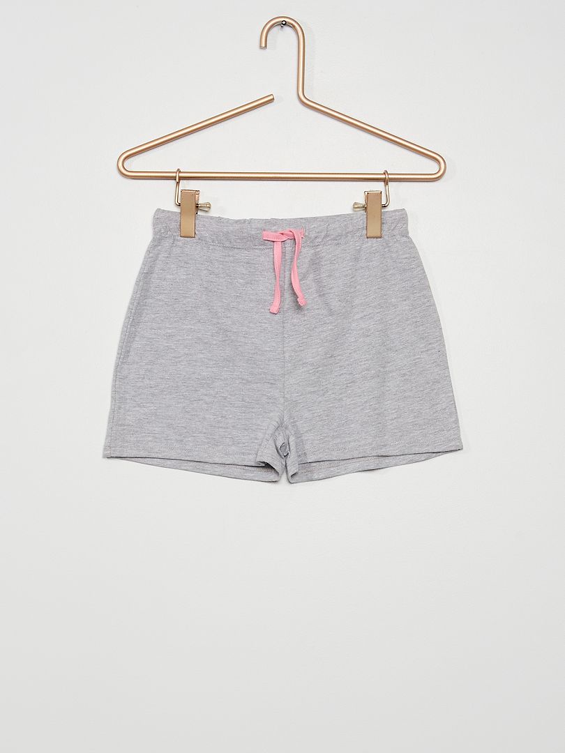 Ensemble de pyjama court 'NASA' rouge/gris - Kiabi