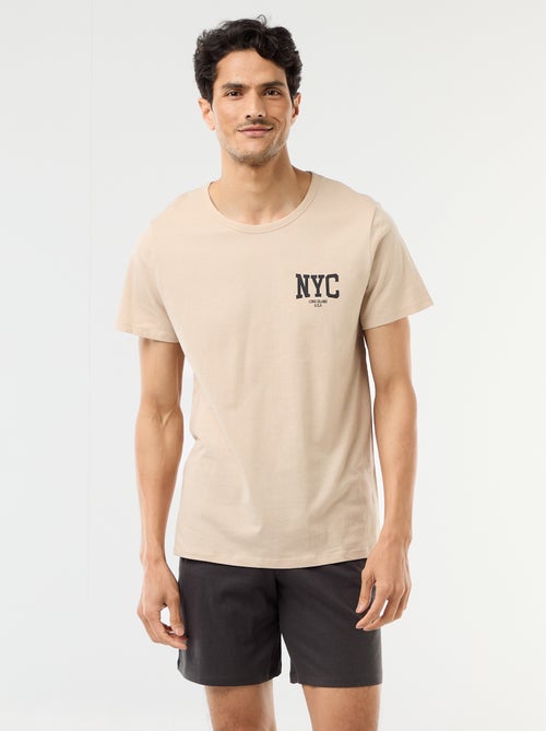 Ensemble de pyjama court t-shirt + short - 2 pièces - Kiabi