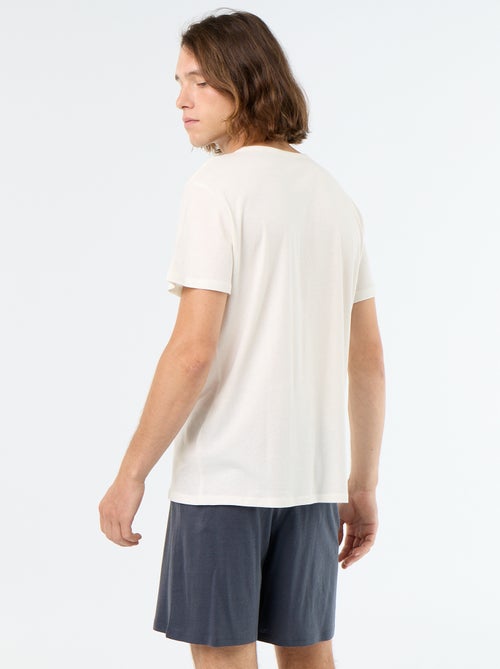 Ensemble de pyjama court t-shirt + short - 2 pièces - Kiabi Ensemble de pyjama court t-shirt + short - 2 pièces - Kiabi
