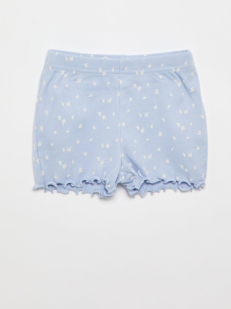 Ensemble de pyjama court t-shirt + short - 2 pièces Bleu - Kiabi
