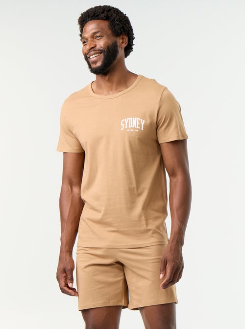 Ensemble de pyjama court t-shirt + short - 2 pièces - Kiabi