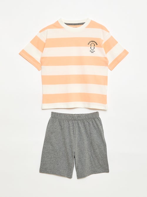 Ensemble de pyjama court t-shirt + short - 2 pièces - Kiabi