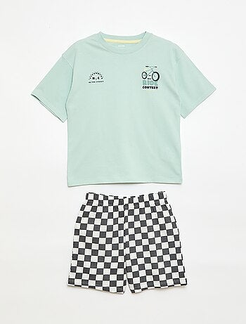 Ensemble de pyjama court t-shirt + short - 2 pièces