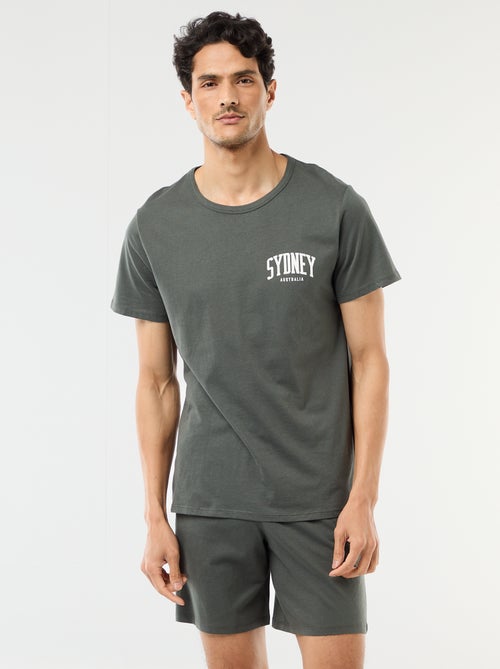 Ensemble de pyjama court t-shirt + short - 2 pièces - Kiabi