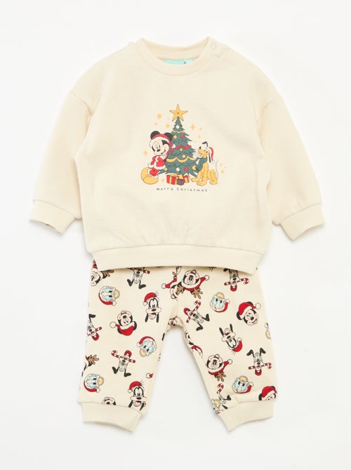 Ensemble de pyjama de Noël 'Disney' 'Mickey' en coton - Kiabi
