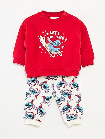 Ensemble de pyjama de Noël 'Disney' 'Mickey' en coton