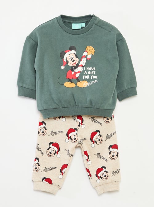 Ensemble de pyjama de Noël 'Disney' 'Mickey' en coton - Kiabi