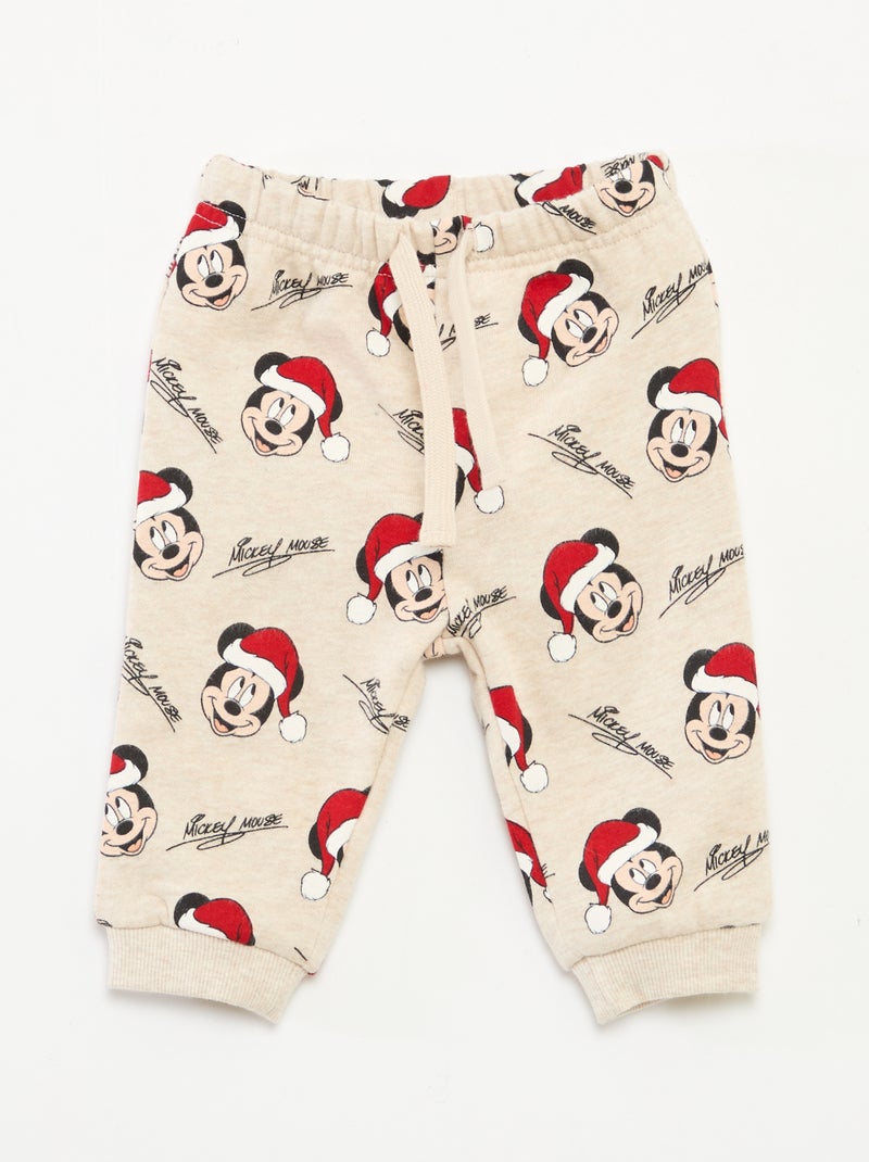 Ensemble de pyjama de Noël 'Disney' 'Mickey' en coton Vert - Kiabi