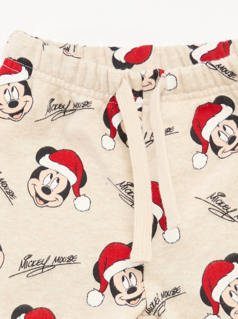 Ensemble de pyjama de Noël 'Disney' 'Mickey' en coton Vert - Kiabi