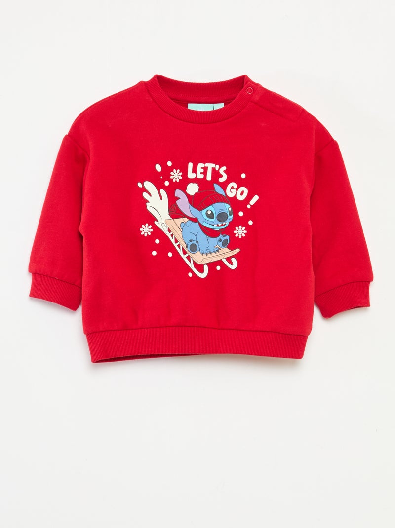 Ensemble de pyjama de Noël 'Disney' 'Stitch' en coton Rouge - Kiabi