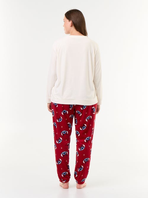 Ensemble de pyjama de Noël en polaire 'Disney' 'Stitch' - 2 pièces - Kiabi