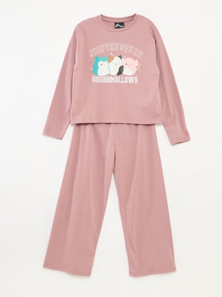 Ensemble de pyjama de pyjama 'squishmallow' t-shirt + pantalon - 2 pièces