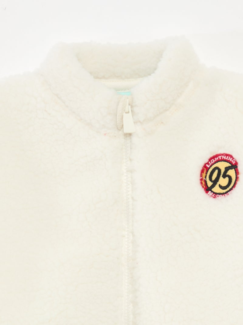 Ensemble de pyjama  'Disney' 'Cars' veste + T-shirt + jogging Blanc - Kiabi