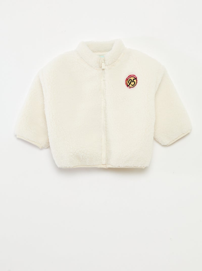 Ensemble de pyjama  'Disney' 'Cars' veste + T-shirt + jogging Blanc - Kiabi