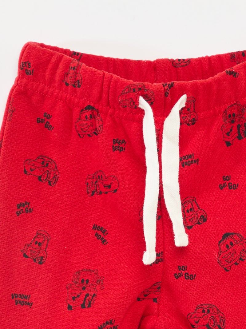 Ensemble de pyjama  'Disney' 'Cars' veste + T-shirt + jogging Blanc - Kiabi