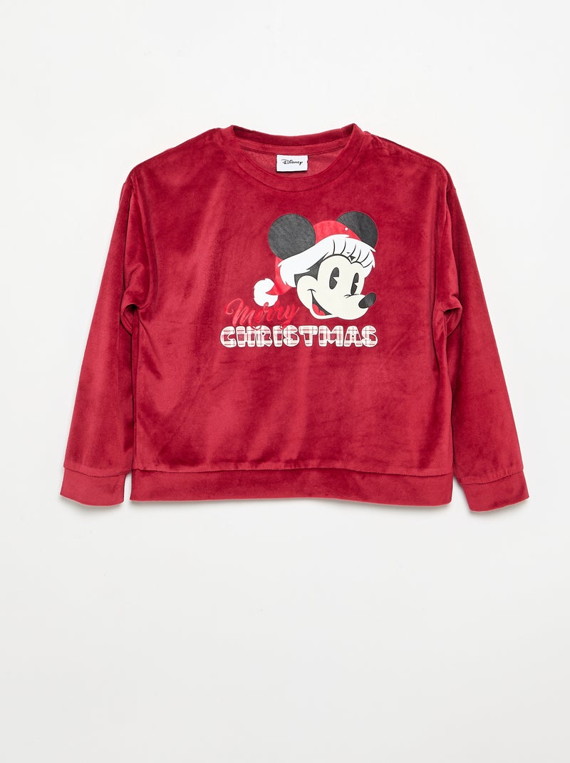 Ensemble de pyjama 'Disney' en velours Rouge - Kiabi