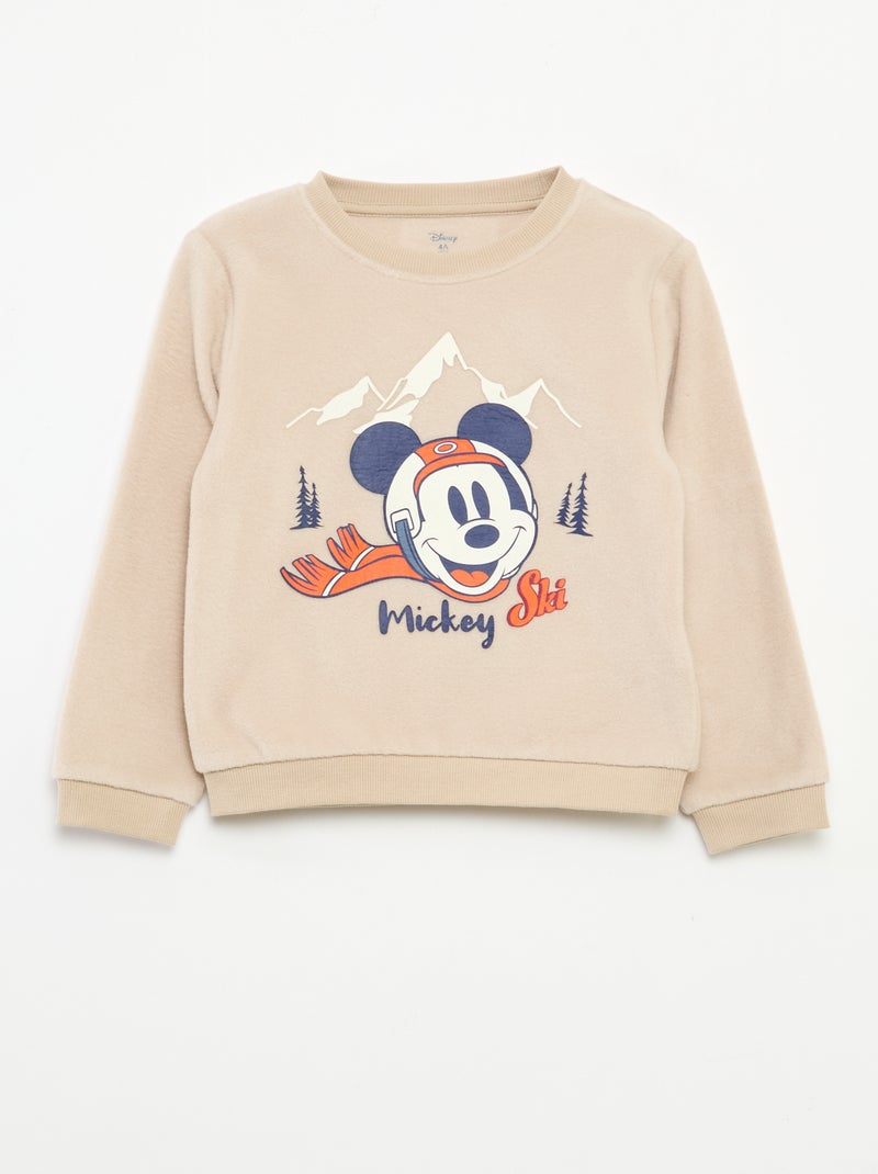 Ensemble de pyjama 'Disney' 'Mickey' en polaire Beige - Kiabi