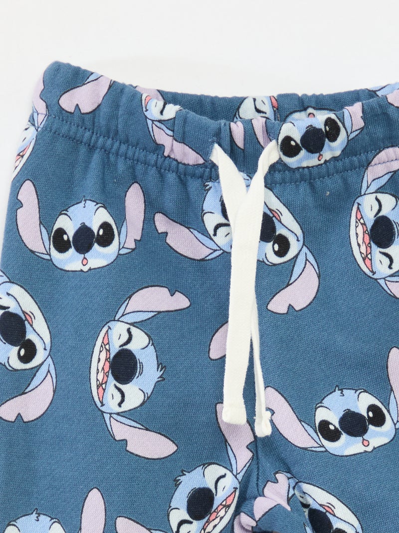 Ensemble de pyjama  'Disney' 'Stitch' veste + T-shirt + jogging Blanc - Kiabi