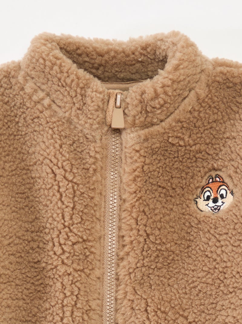 Ensemble de pyjama  'Disney' 'Tic&tac' veste + T-shirt + jogging Beige - Kiabi