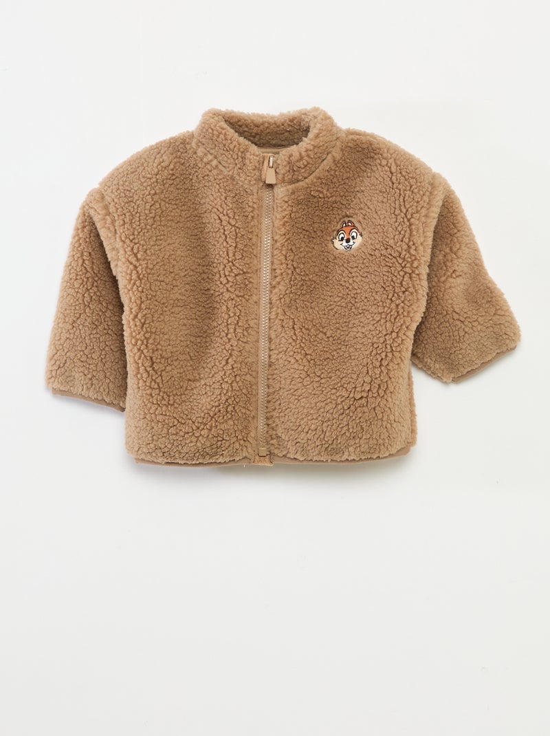 Ensemble de pyjama  'Disney' 'Tic&tac' veste + T-shirt + jogging Beige - Kiabi