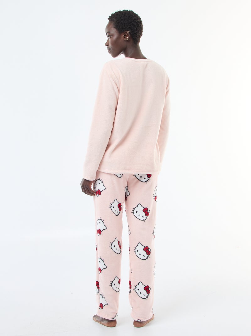 Ensemble de pyjama doux 'Hello kitty' Rose - Kiabi