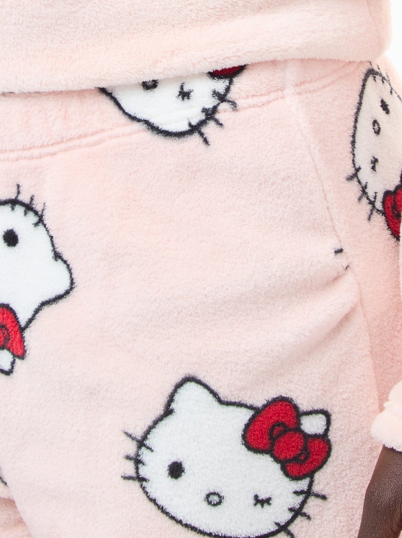Ensemble de pyjama doux 'Hello kitty' Rose - Kiabi