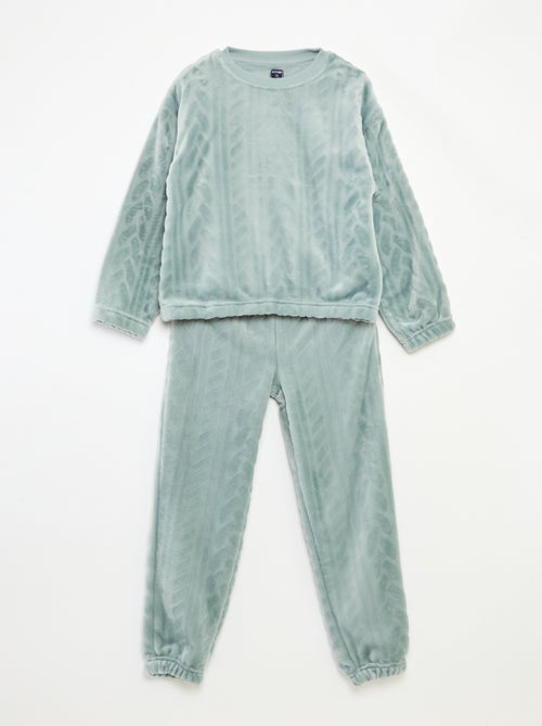 Ensemble de pyjama doux uni - Kiabi