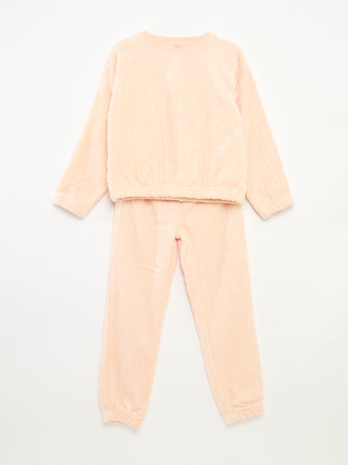 Ensemble de pyjama doux uni - Kiabi