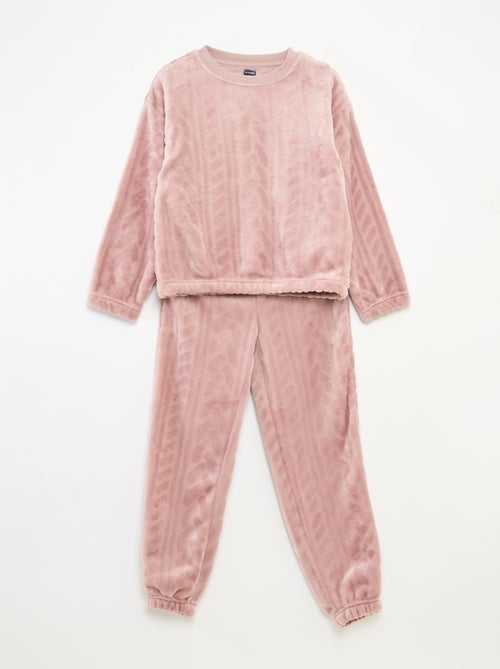 Ensemble de pyjama doux uni - Kiabi