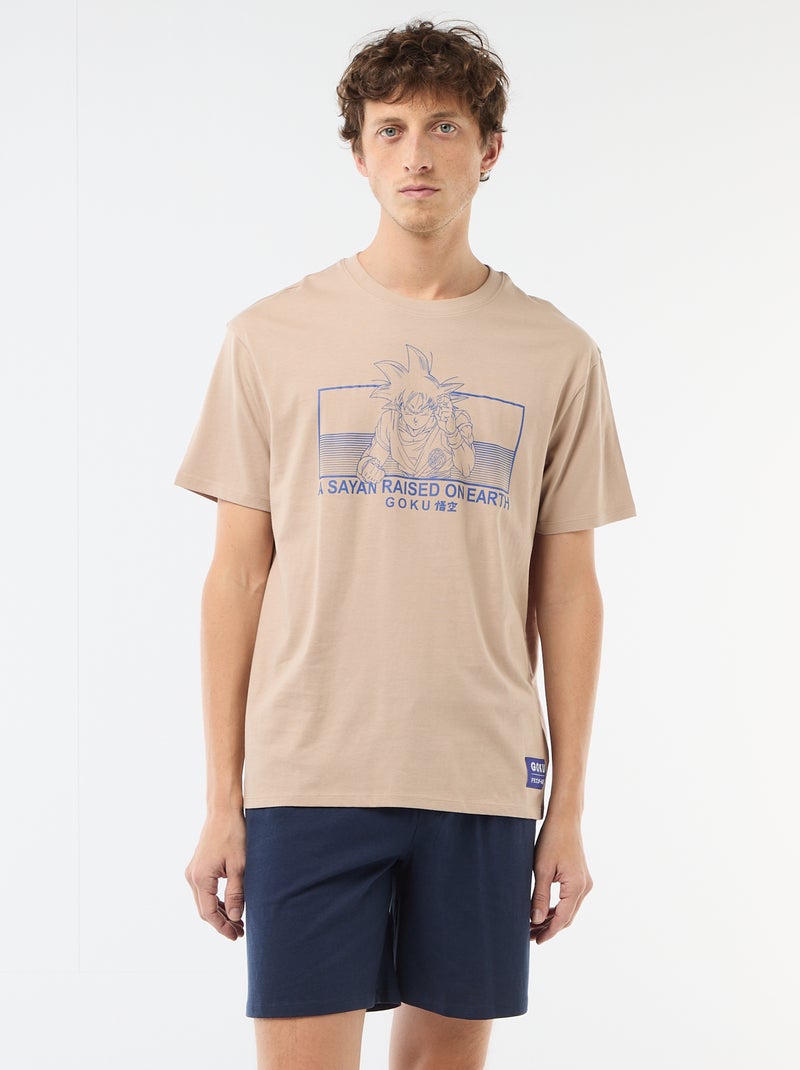 Ensemble de pyjama 'Dragon Ball' t-shirt + short - 2 pièces Bleu - Kiabi