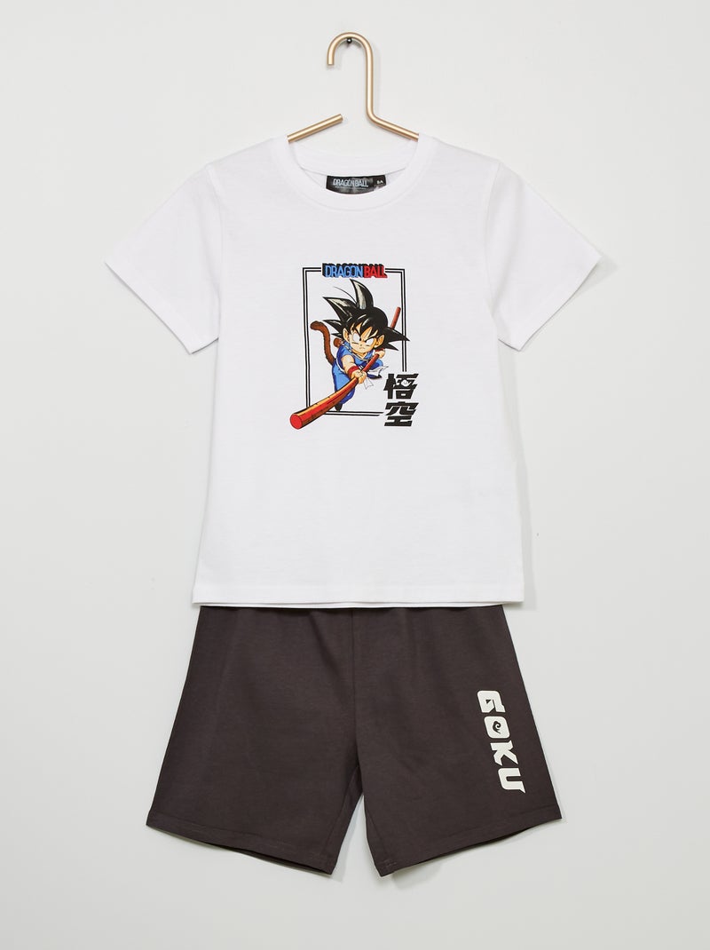Ensemble de pyjama 'Dragon Ball Z' Blanc/Noir - Kiabi