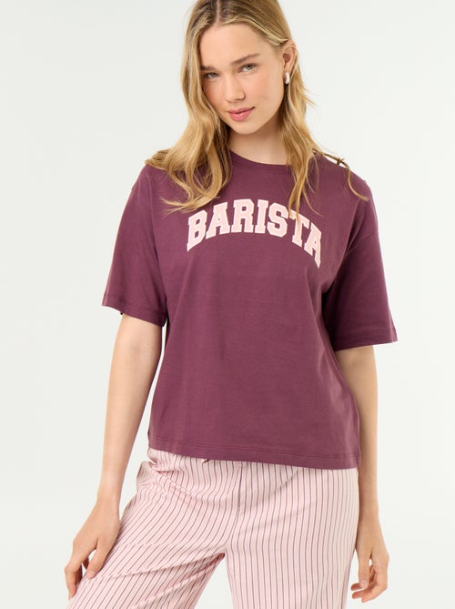 Ensemble de pyjama en coton - T-shirt + pantalon - Kiabi