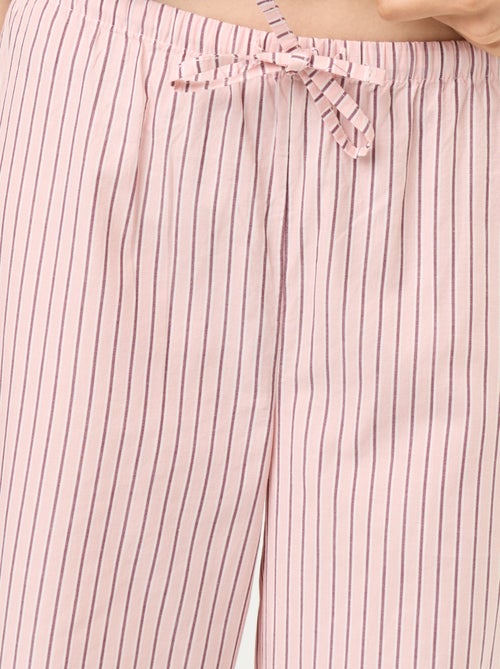 Ensemble de pyjama en coton - T-shirt + pantalon - Kiabi