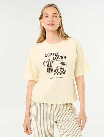 Ensemble de pyjama en coton - T-shirt + pantalon