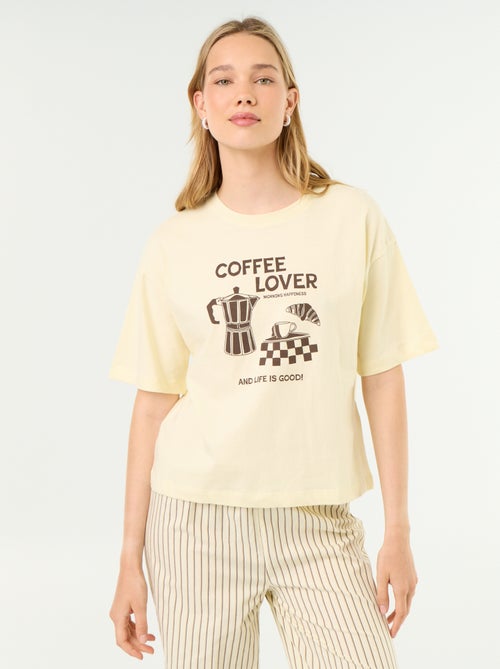 Ensemble de pyjama en coton - T-shirt + pantalon - Kiabi