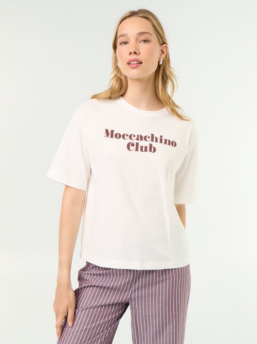 Ensemble de pyjama en coton - T-shirt + pantalon - Kiabi