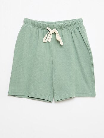 Ensemble de pyjama en coton uni