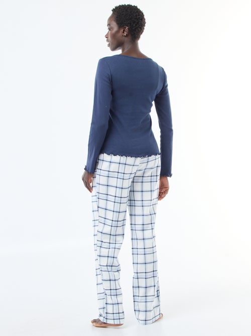 Ensemble de pyjama en flanelle de coton - Kiabi