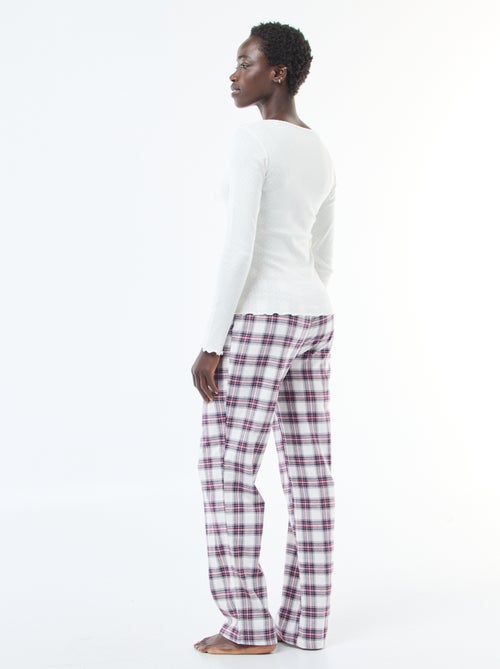 Ensemble de pyjama en flanelle de coton - Kiabi