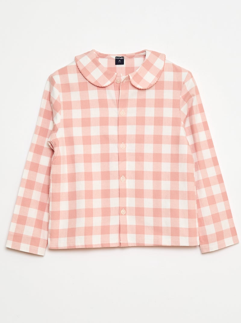 Ensemble de pyjama en flanelle de coton Rose - Kiabi